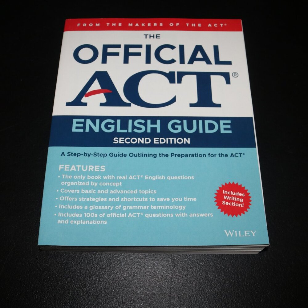 This Official ACT English Guide by ACT 2nd edition 2021 like new